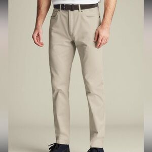 Charles Tyrwhitt Twill Slim Fit 5 Pocket Jeans Limestone 34Wx30L New With Tags
